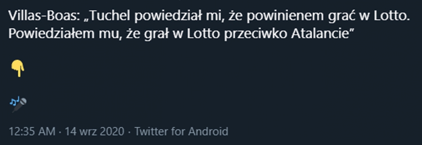 Tak Villas-Boas ODPOWIEDZIAŁ Tuchelowi... xD